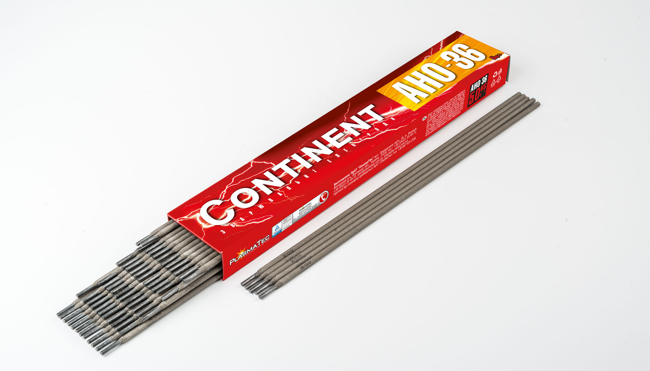 Електроди АНО-36 TM CONTINENT д 4 мм: уп 5 кг